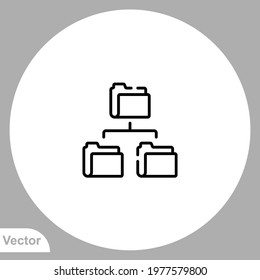 Folder icon sign vector,Symbol, logo illustration for web and mobile