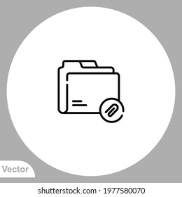 Folder icon sign vector,Symbol, logo illustration for web and mobile