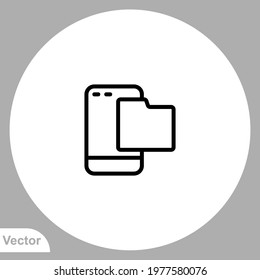 Folder icon sign vector,Symbol, logo illustration for web and mobile