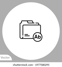 Folder icon sign vector,Symbol, logo illustration for web and mobile