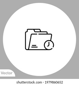 Ordner-Symbol, Vektorsymbol, Symbol, Logo-Illustration für Web und Mobile
