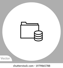 Folder icon sign vector,Symbol, logo illustration for web and mobile