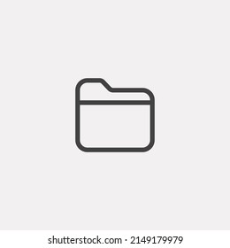 Folder icon sign vector,Symbol, logo illustration for web and mobile