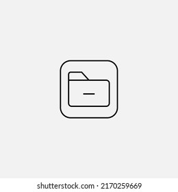 Folder icon sign vector,Symbol, logo illustration for web and mobile