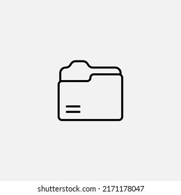 Folder icon sign vector,Symbol, logo illustration for web and mobile