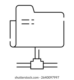 folder icon, simple design, vector illustration