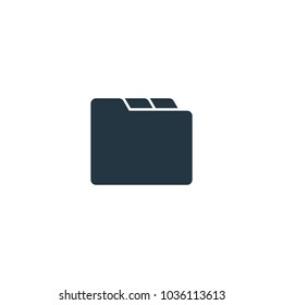 Folder icon. Simple element illustration. Folder symbol design template. Can be used for web and mobile UI.