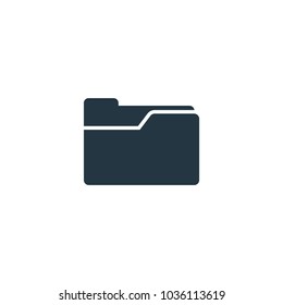 Folder icon. Simple element illustration. Folder symbol design template. Can be used for web and mobile UI.