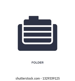 folder icon. Simple element illustration from education 2 concept. folder editable symbol design on white background. Can be use for web and mobile.