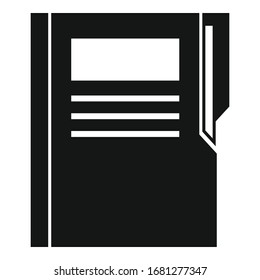 Folder icon. Simple illustration of folder vector icon for web design isolated on white background