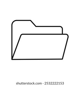 Folder icon. simple thin line icon.