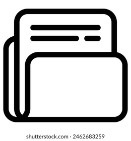 folder icon, simple vector design