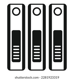 Folder icon simple vector. Office service. Work online