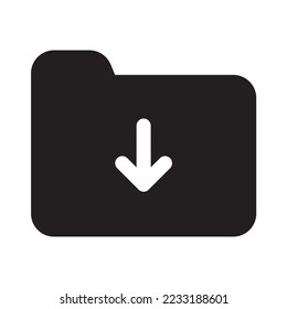 Folder Icon with Solid Style