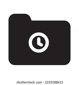 Folder Icon with Solid Style