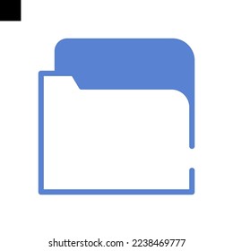 folder icon solid style vector