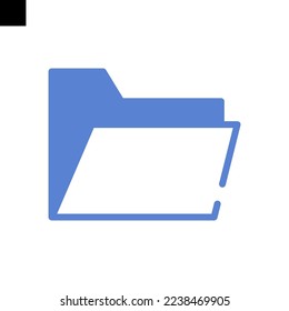 folder icon solid style vector
