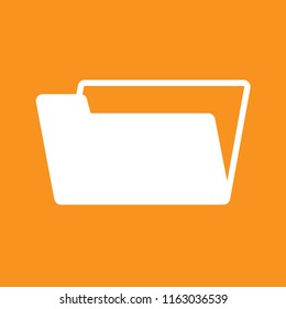 folder icon, stock vector illustration, EPS10.