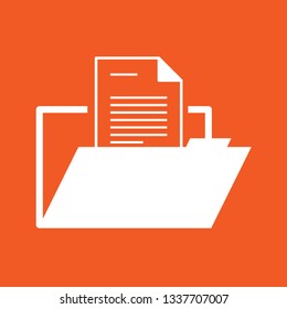 folder icon, stock vector illustration, EPS10. 