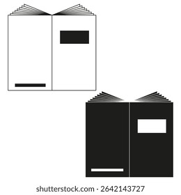 Folder icon. Storage document object. Vector file archive. Office box shape