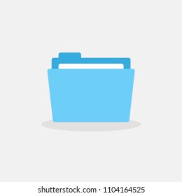 Folder Icon in Style Flat Design