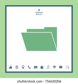 Folder icon symbol