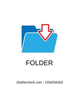 Folder icon. Folder symbol design. Stock - Vector illustration can be used for web