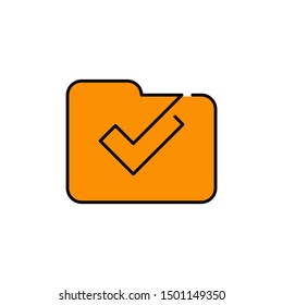 folder icon, symbol design template