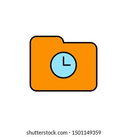 folder icon, symbol design template