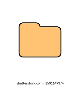 folder icon, symbol design template