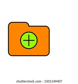 folder icon, symbol design template