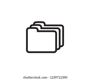 Folder icon symbol office storage