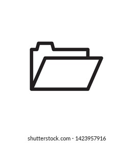 folder icon symbol sign, logo template, vector, eps 10
