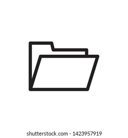 folder icon symbol sign, logo template, vector, eps 10