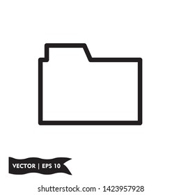 folder icon symbol sign, logo template, vector, eps 10