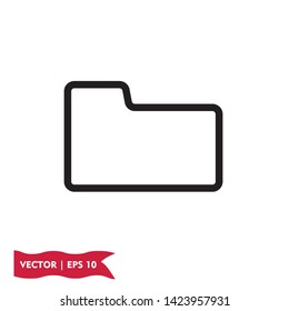 folder icon symbol sign, logo template, vector, eps 10