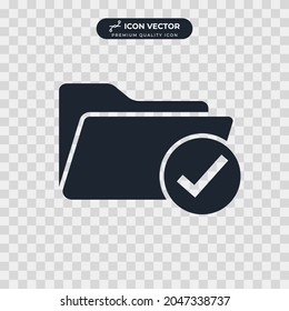 Folder icon symbol template for graphic and web design collection logo vector illustration