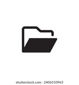 Ilustración vectorial de símbolo de carpeta