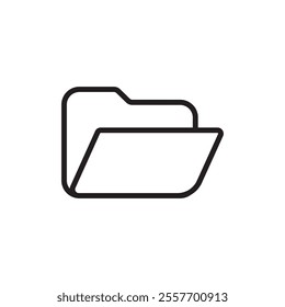 Folder icon Thin line art collection