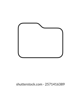 Folder icon Thin line vector