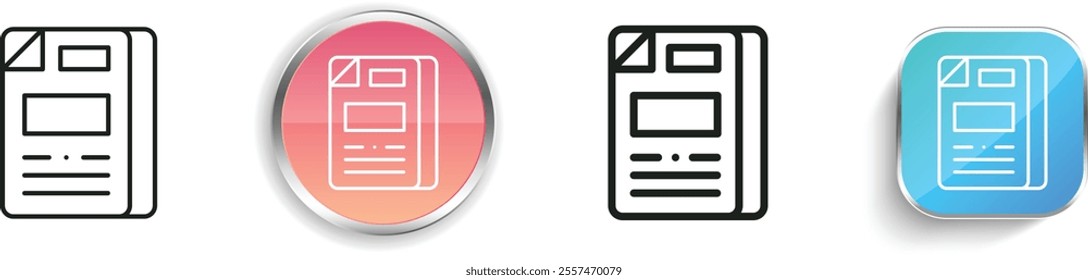 folder icon. Thin Linear, Regular and Button Style Design Isolated On White Background
