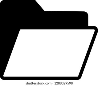 Folder Icon in trendy flat style isolated on grey background, for your web site design, app, logo, UI. Vector illustration, EPS10.