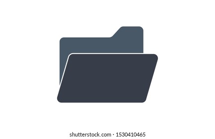 Folder Icon in trendy flat style isolated on white background, for your web site design, app, logo, UI. Vector illustration, EPS10.