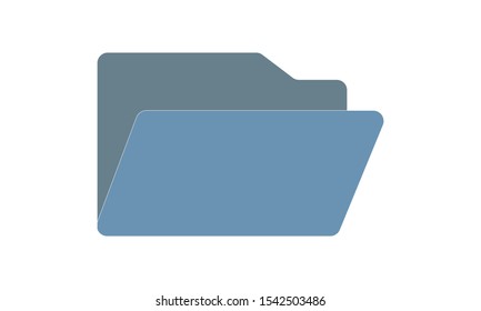 Folder Icon in trendy flat style isolated on white background, for your web site design, app, logo, UI. Vector illustration, EPS10.