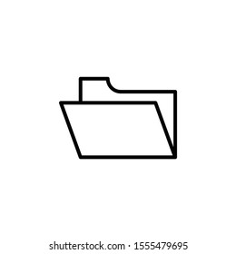 Folder Icon in trendy flat style isolated on grey background, for your web site design, app, logo, UI. Vector illustration, EPS10.