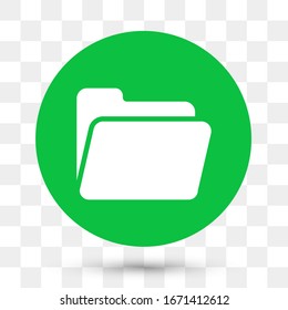 Folder Icon in trendy flat style