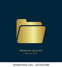 Folder Icon in trendy flat style