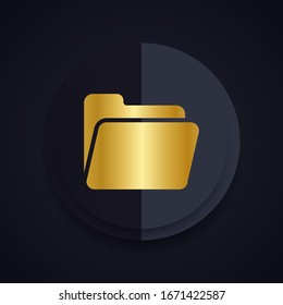 Folder Icon in trendy flat style