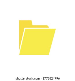 Folder Icon in trendy flat style for eps 10