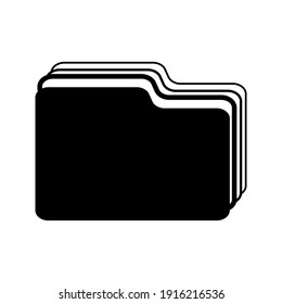 Folder Icon in trendy flat style isolated on white background, for your web site design, app, logo, UI. Vector illustration.